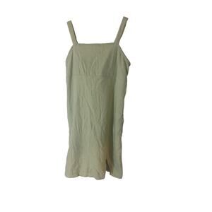 Abercrombie Kids Girl's Cotton‎ Linen Blend Light Green Dress 9/10 Lined